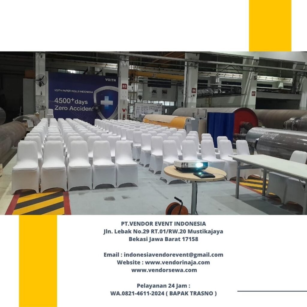 Sewa Kursi Futura Cover Stretch Putih Area Jakarta Harga Murah