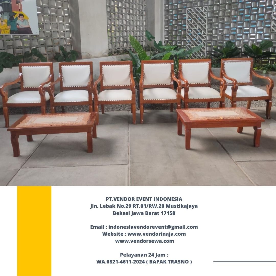 Sewa Kursi Kayu Type VIP Jokowi Area Jakarta
