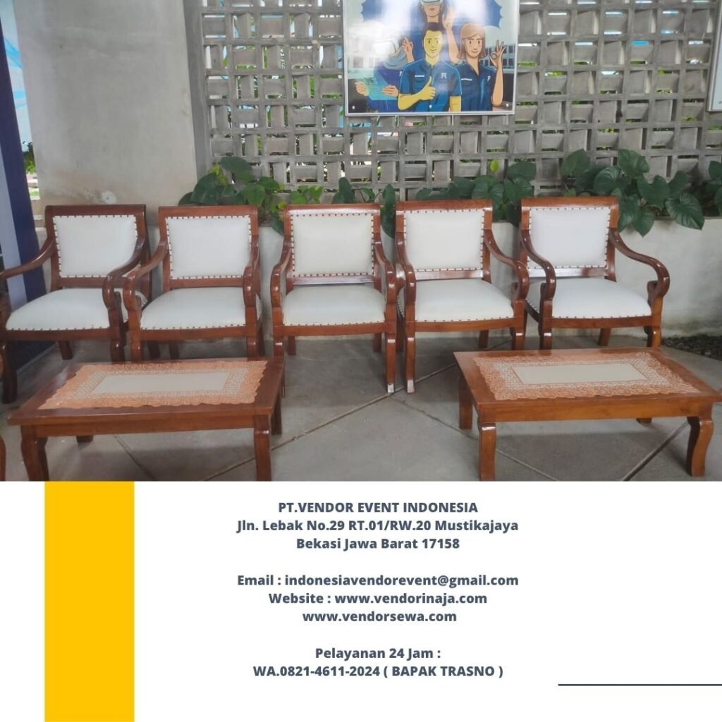 Sewa Kursi Kayu Type VIP Jokowi Area Jakarta