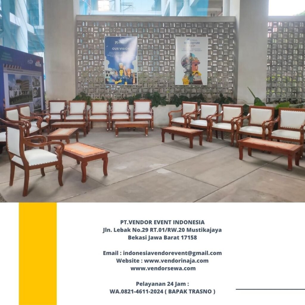 Sewa Kursi Kayu Type VIP Jokowi Area Jakarta