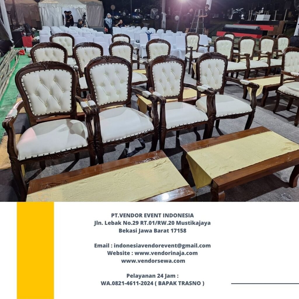 Sewa Kursi VIP Arm Chairs Kayu Jati Di Jakarta