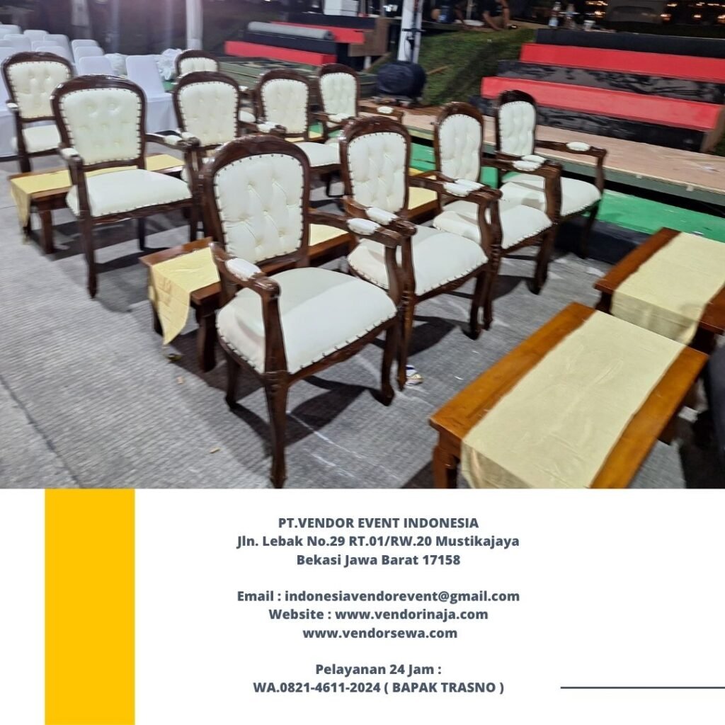 Sewa Kursi VIP Arm Chairs Kayu Jati Di Jakarta
