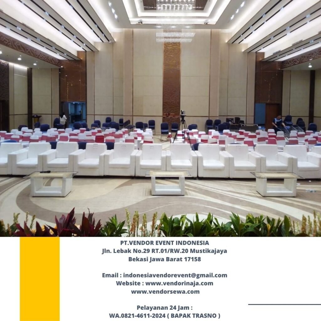 Sewa Sofa Single Putih Event Kemendikbud Jakarta