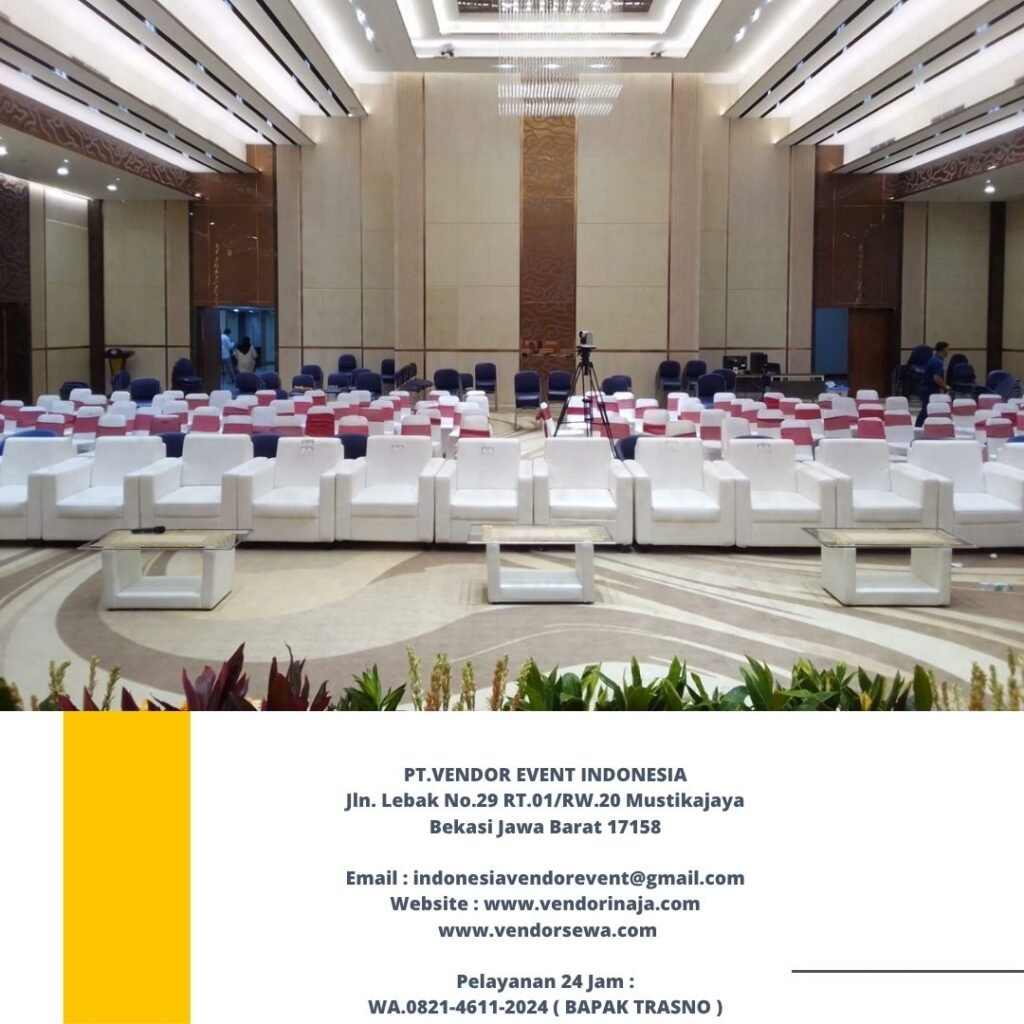 Sewa Sofa Single Putih Event Kemendikbud Jakarta