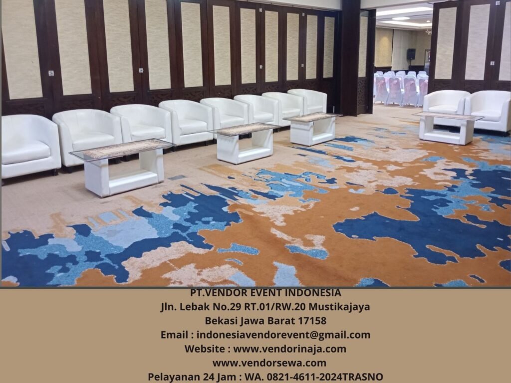Rental Sofa Oval Dan Meja VIP Kaca Jakarta