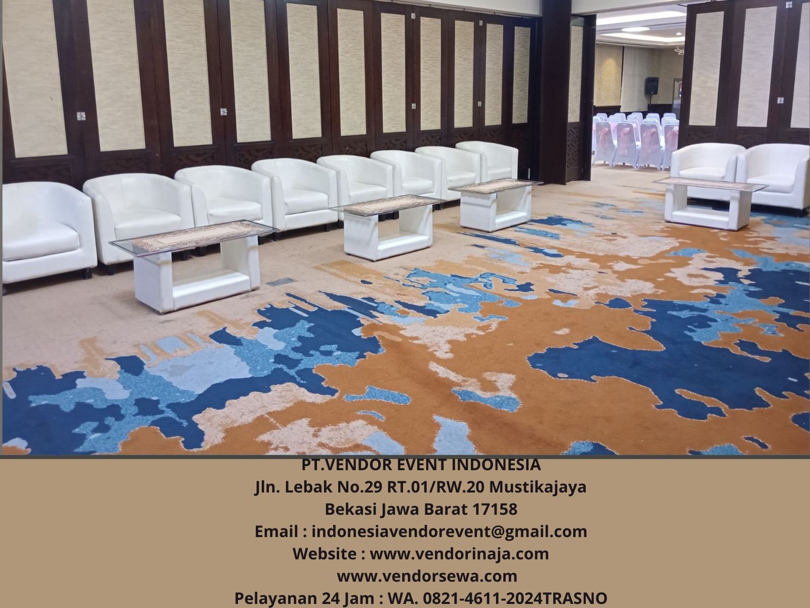 Rental Sofa Oval Dan Meja VIP Kaca Jakarta