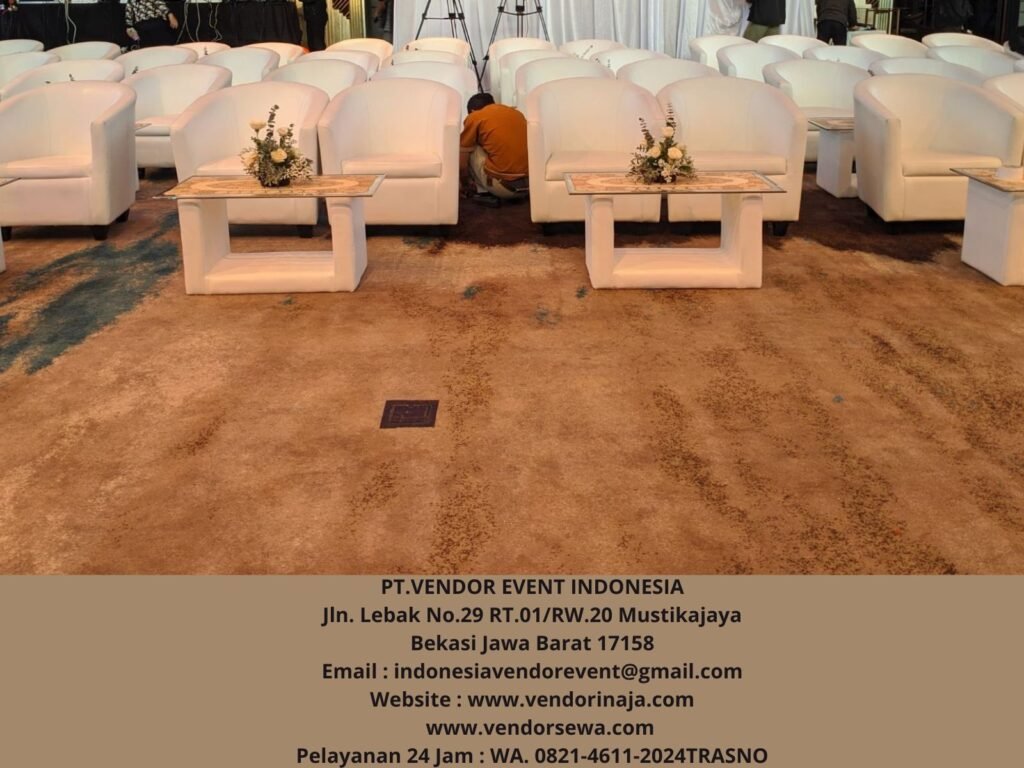 Rental Sofa Oval Dan Meja VIP Kaca Jakarta