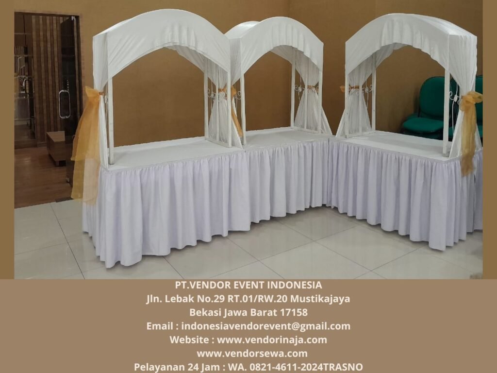 Menyewakan Gubugan Prasmanan Putih Gold Event Gedung Ptik