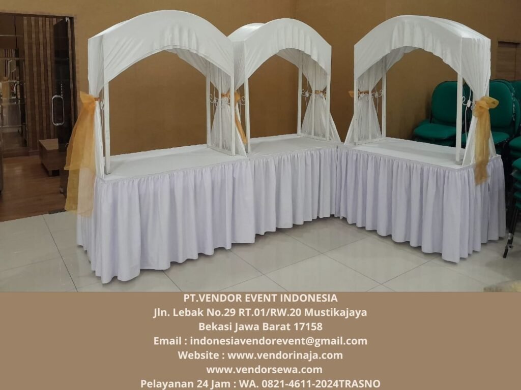 Menyewakan Gubugan Prasmanan Putih Gold Event Gedung Ptik