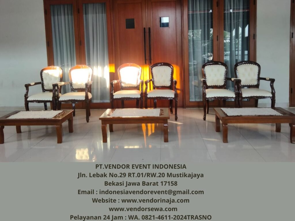 Rental Arm Chairs VIP Kayu Jakarta