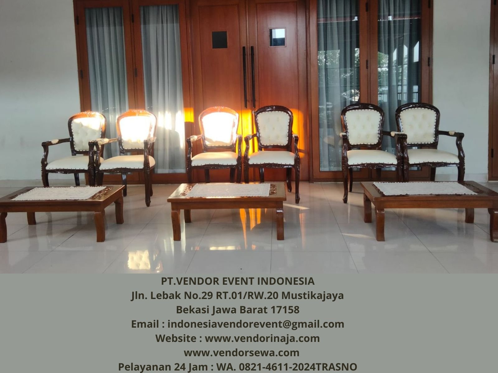 Rental Arm Chairs VIP Kayu Jati Jaksel