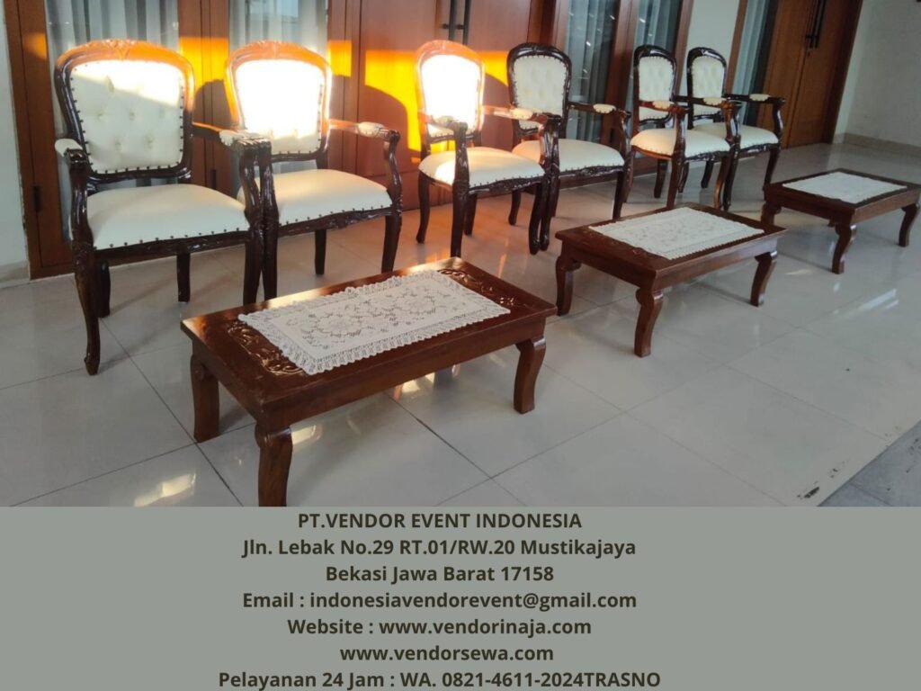 Rental Arm Chairs VIP Kayu Jakarta