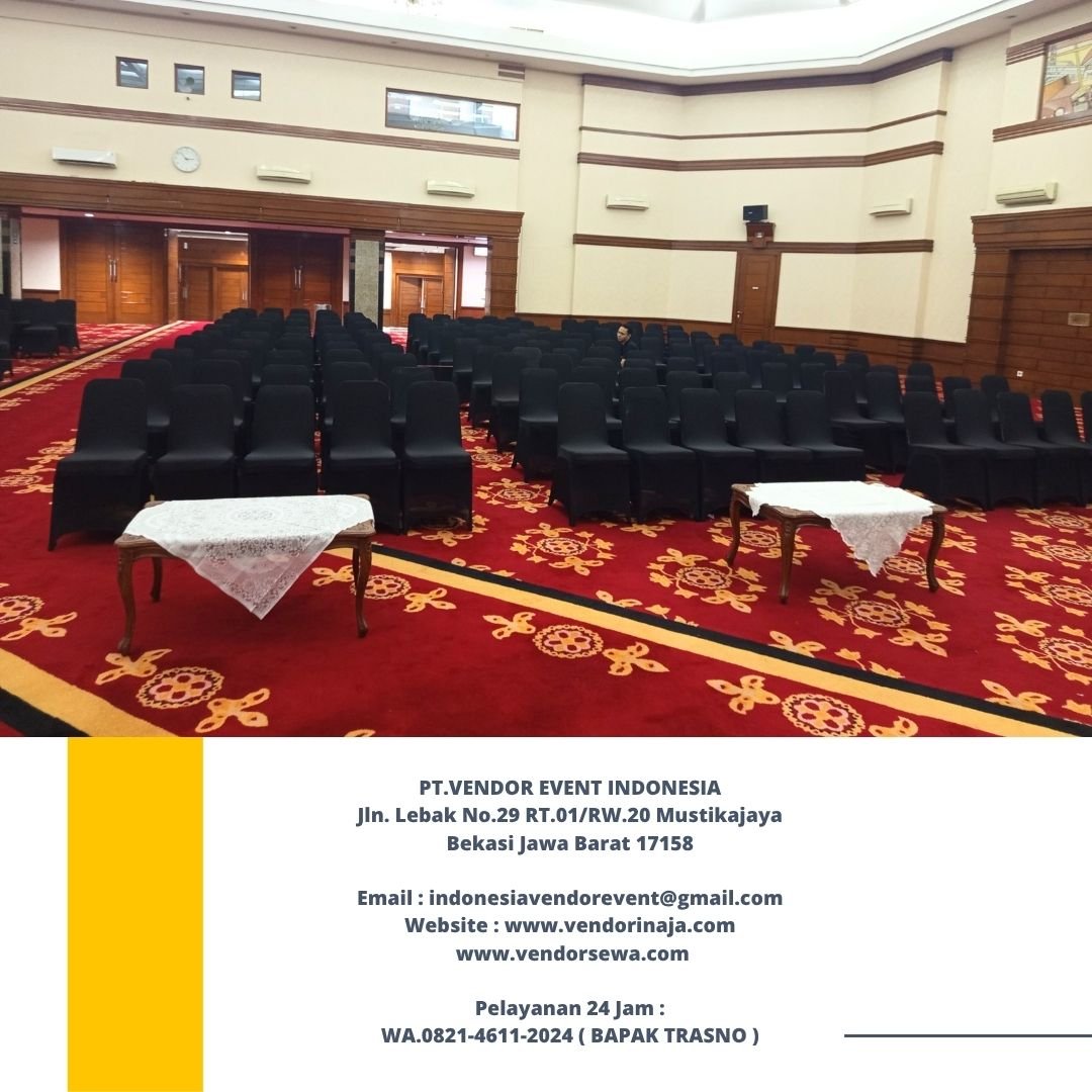 Rental Kursi Cover Hitam Event Menara Kuningan Jaksel