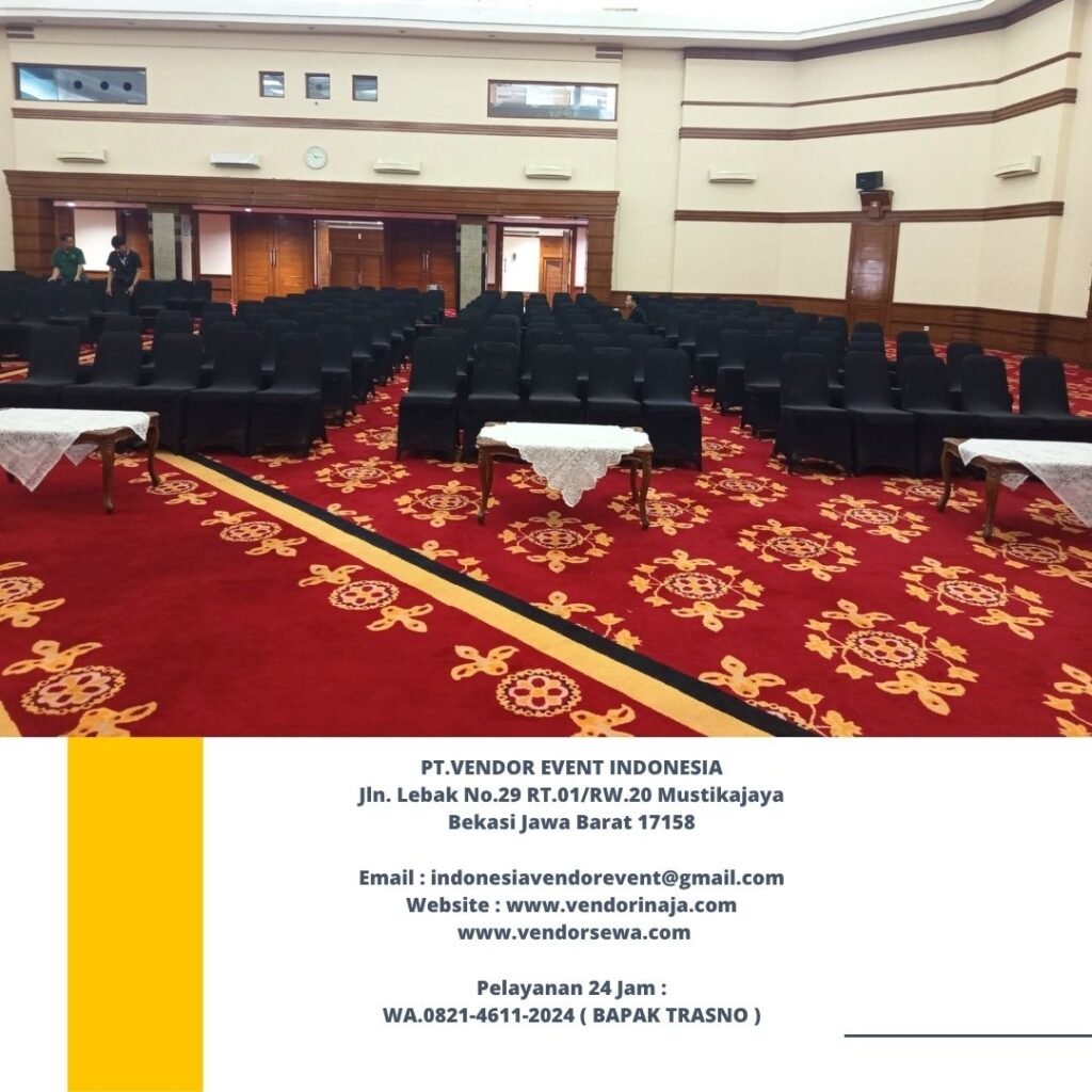 Rental Kursi Cover Hitam Event Menara Kuningan Jaksel