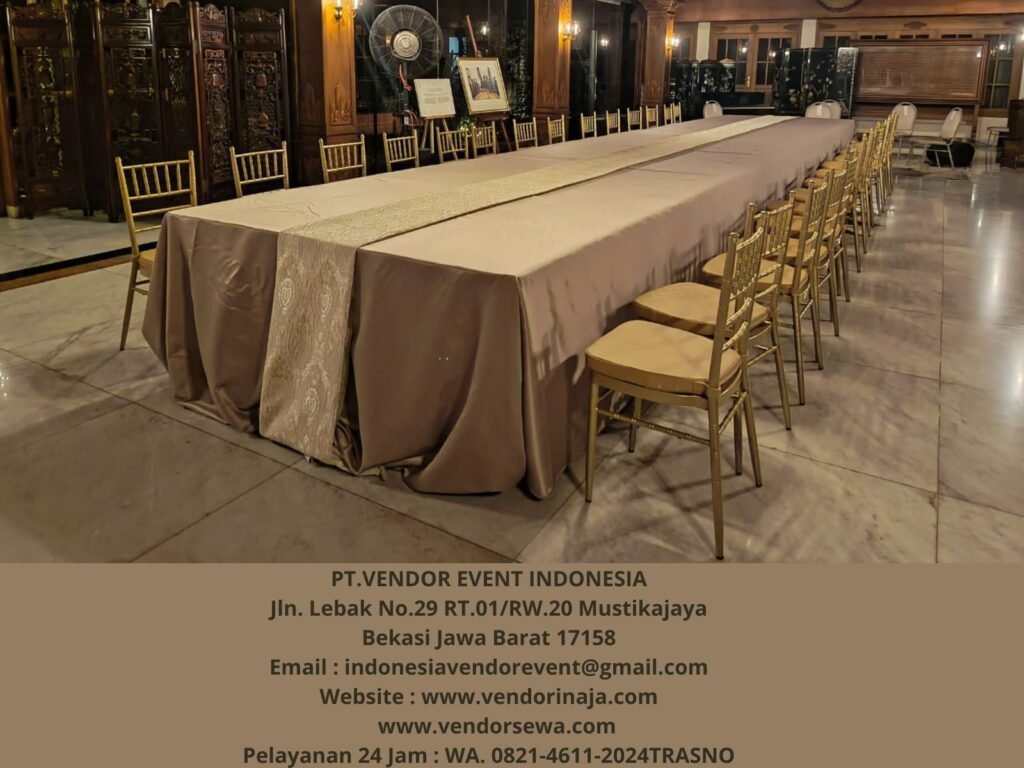 Rental Kursi Tiffany VIP Gold Silver Bogor