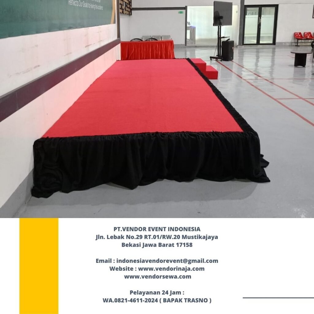 Pusat Sewa Panggung Indoor Pendek Karpet Merah jakarta