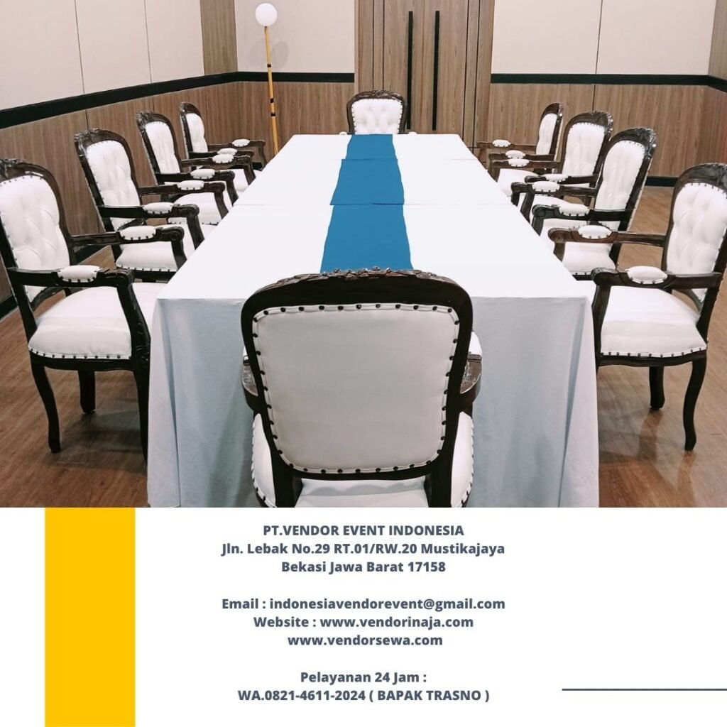 Rental Arm Chairs VIP Kayu Event Smesco Indonesia Jakarta