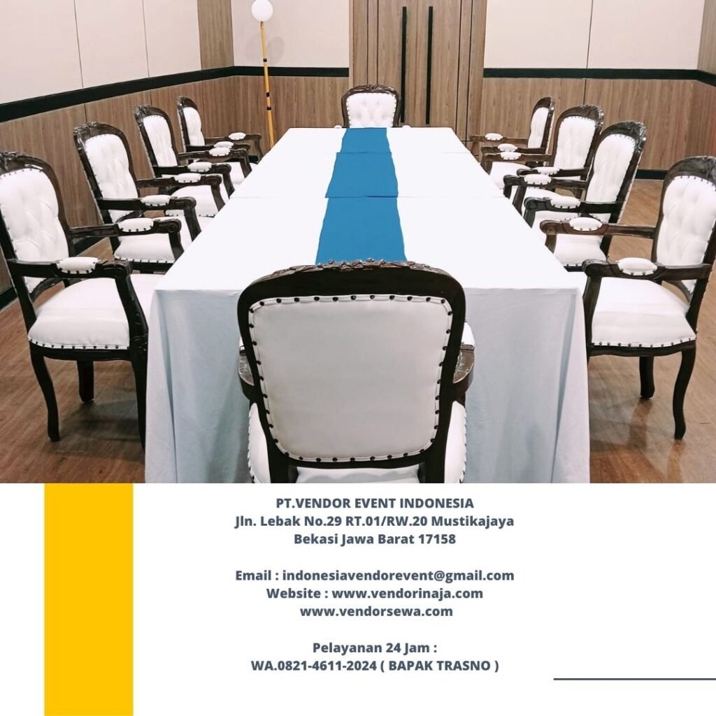 Rental Arm Chairs VIP Kayu Event Smesco Indonesia Jakarta