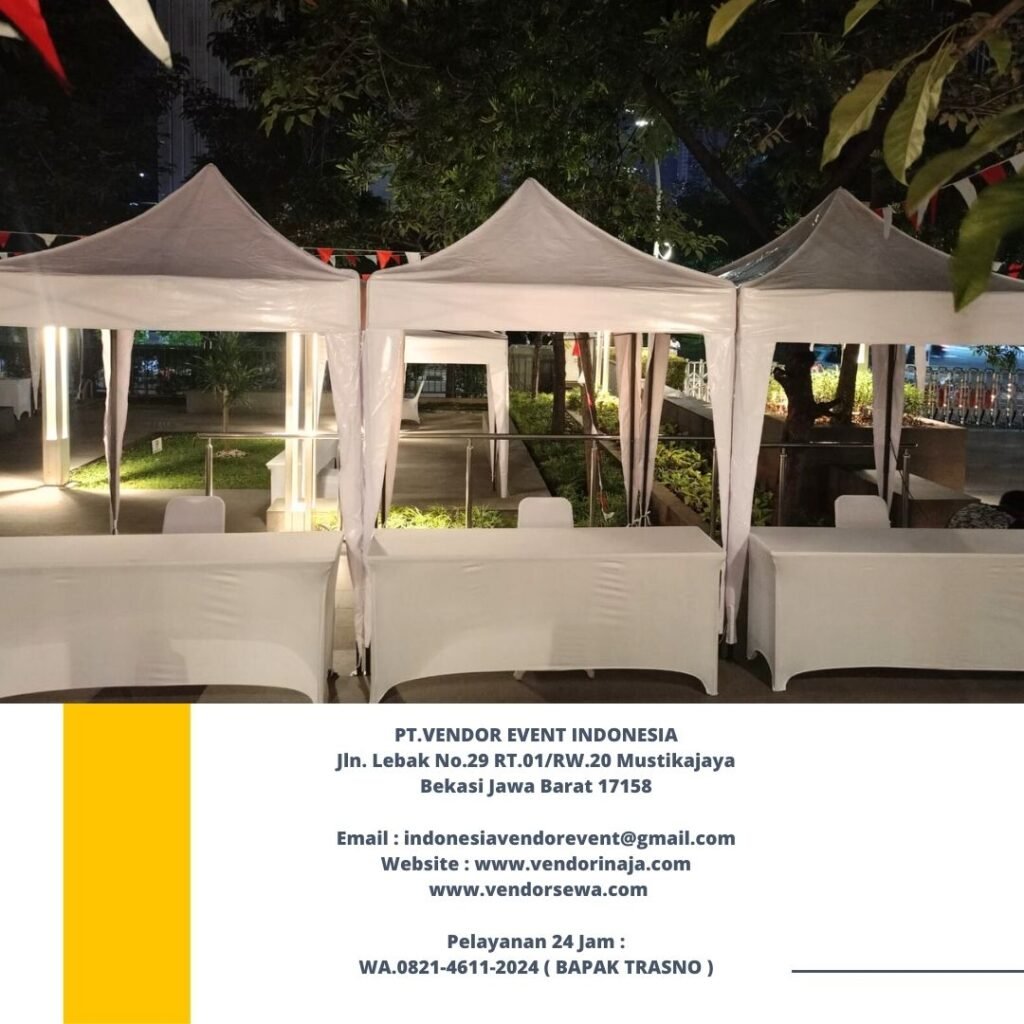 Rental Meja Ibm Dan Tenda Bazar Putih jakarta
