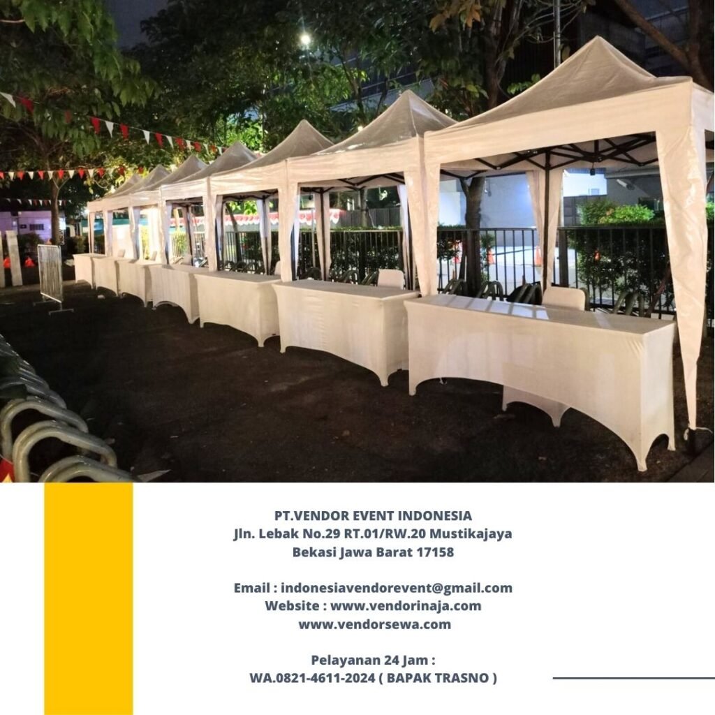 Rental Meja Ibm Dan Tenda Bazar Putih jakarta