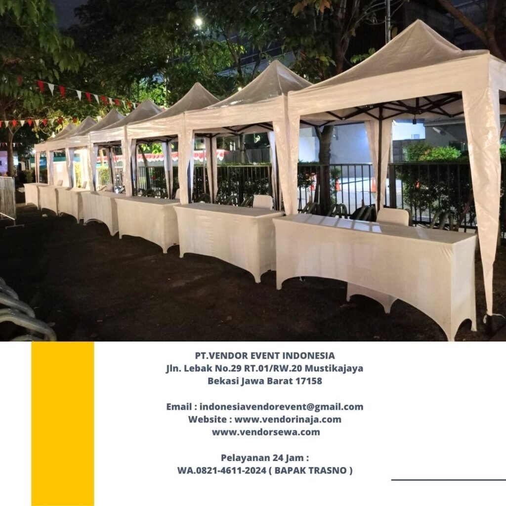 Rental Meja Ibm Dan Tenda Bazar Putih jakarta