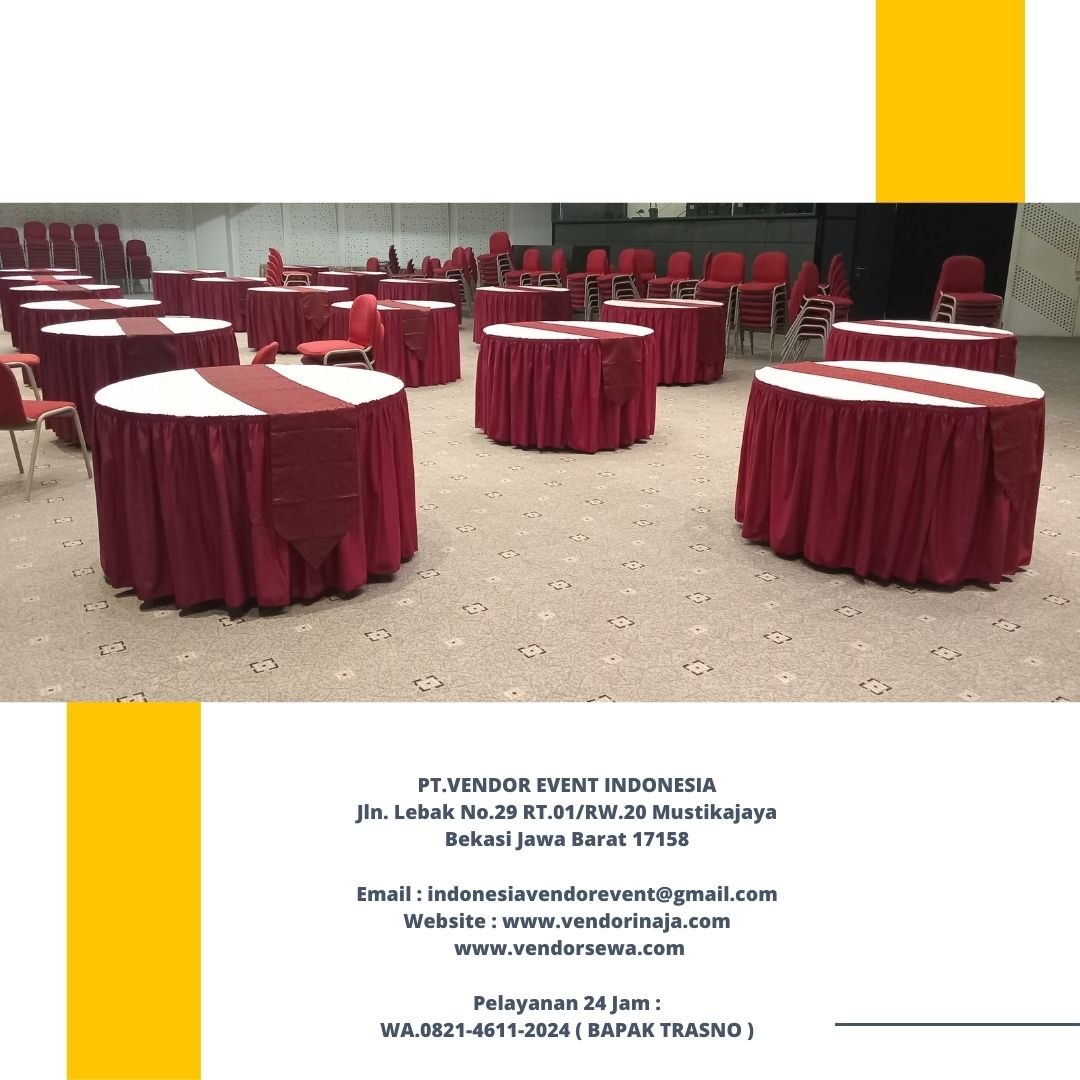 Sewa Meja Bundar, Meja Kotak, Meja Ibm Dan Meja VIP jakarta