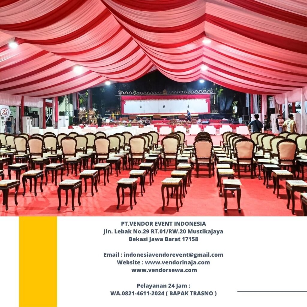 Sewa Tenda Dekorasi Merah Putih Event HUT RI jakarta