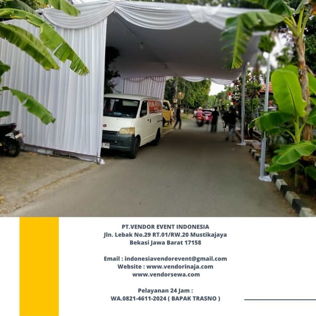 Sewa Tenda Plafon Dan Tirai Putih jakarta
