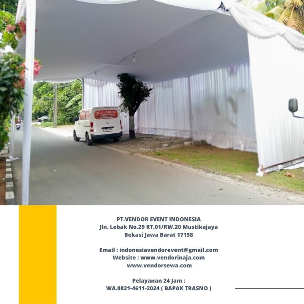Sewa Tenda Plafon Dan Tirai Putih jakarta