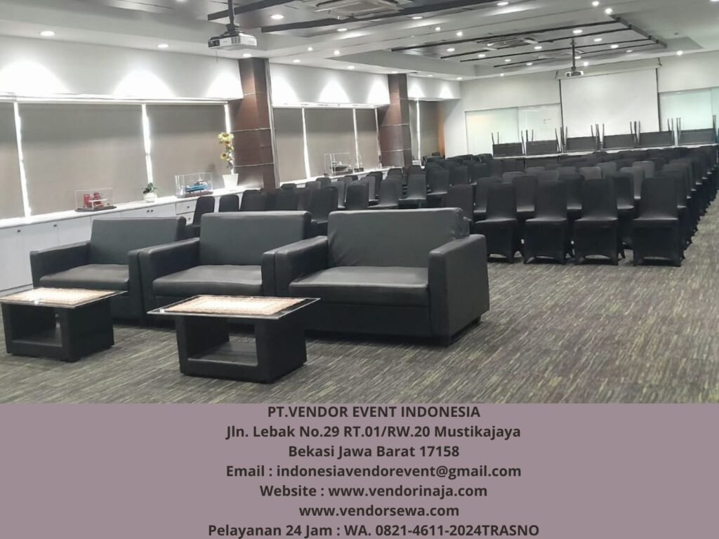Rental Sofa Type Double Hitam Jakarta