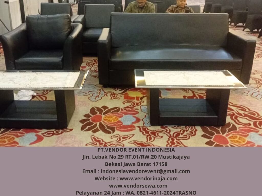 Rental Sofa Type Double Hitam Jakarta