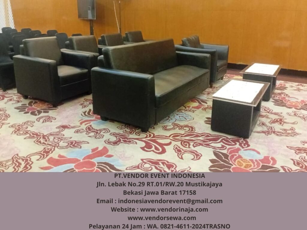 Rental Sofa Type Double Hitam Jakarta