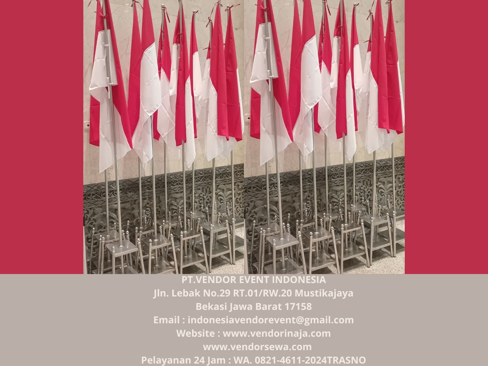 Rental Tiang Pataka Atau Bendera Type VIP Stainless Bogor