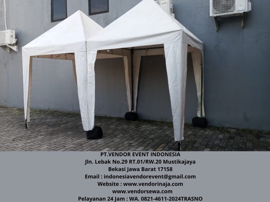 Rental Tenda Type Bazar Atap Putih Ukuran 2x2m Jakut