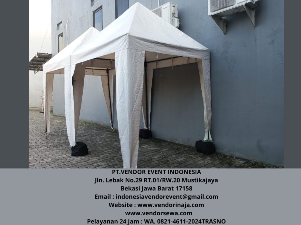 Rental Tenda Type Bazar Atap Putih Ukuran 2x2m Jakut