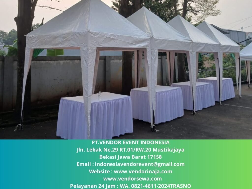 Jasa Sewa Tenda Sarnafil atau Kerucut,Tenda Bazar, Roder Jakarta