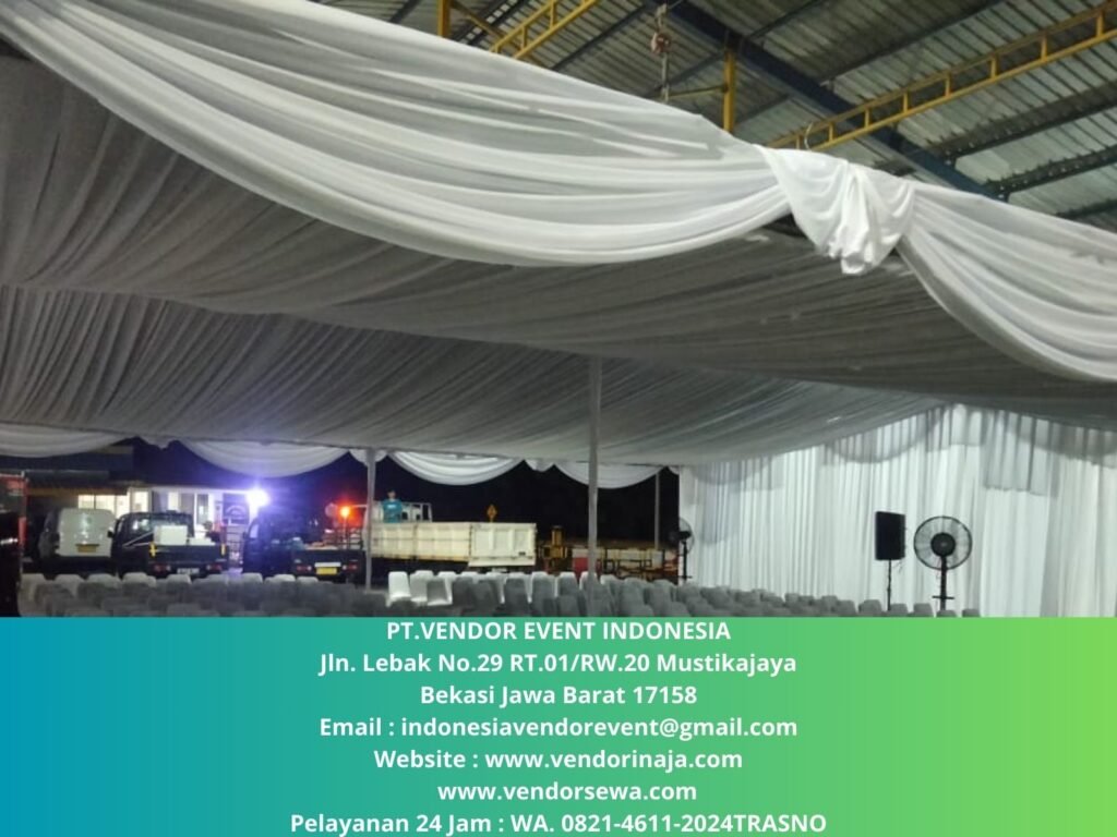 Jasa Sewa Tenda Dekor Serut,Plafon,Juntai Aneka Model Dan Warna Jakarta