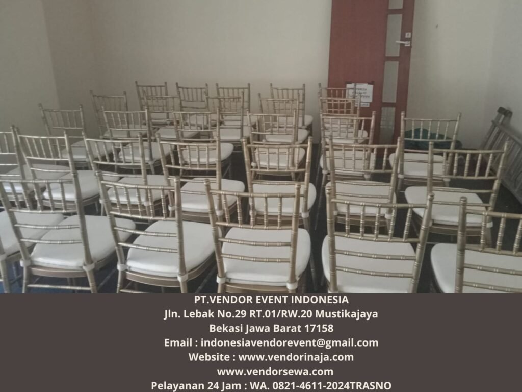 Rental Kursi Tiffany VIP Gold Silver Bogor