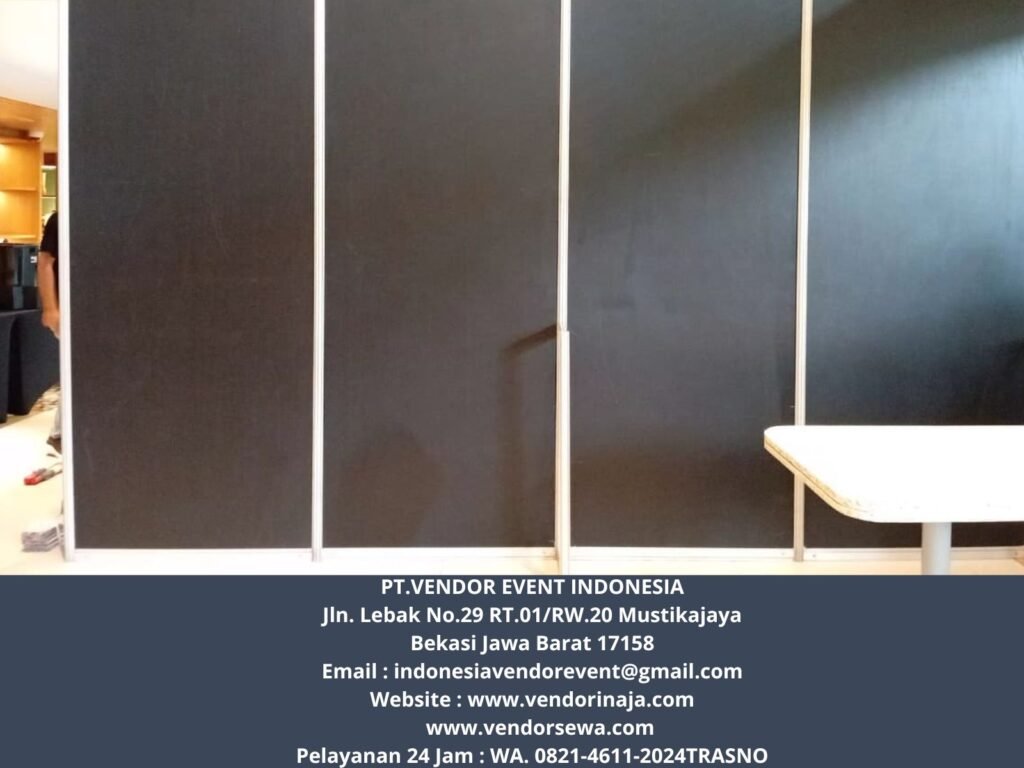 Rental Partisi Sekat Hitam Event ARTOTEL Casa Kuningan