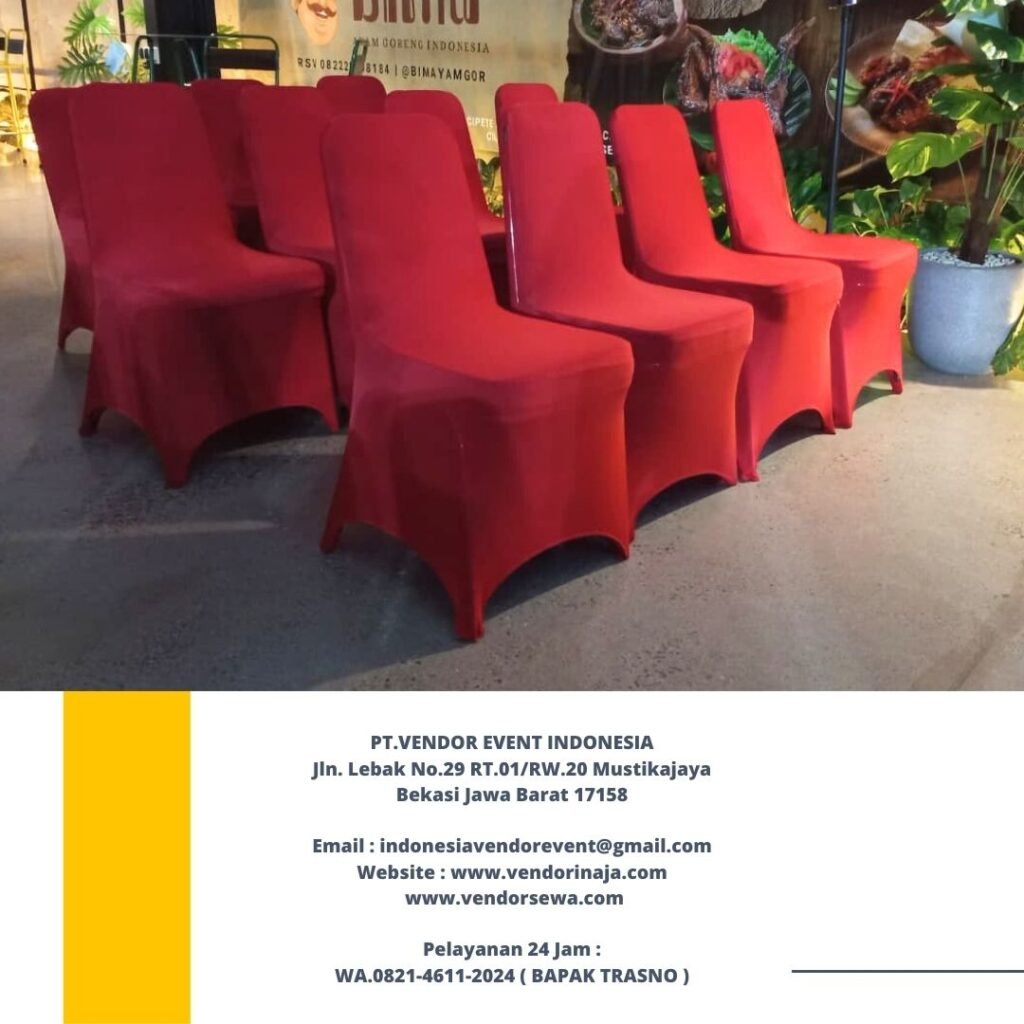 Pusat Sewa Kursi Futura Stainless Cover Merah Ketat Jakarta