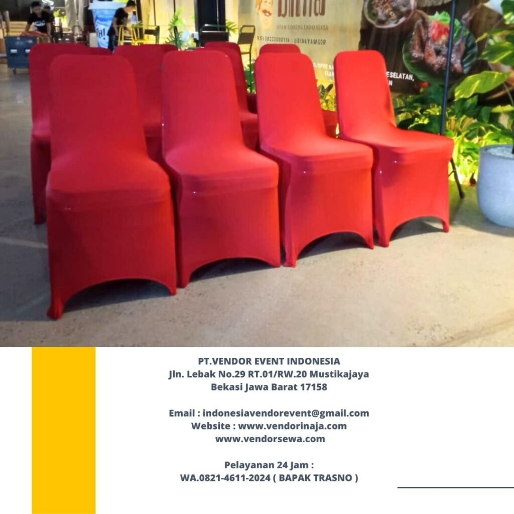 Pusat Sewa Kursi Futura Stainless Cover Merah Ketat Jakarta