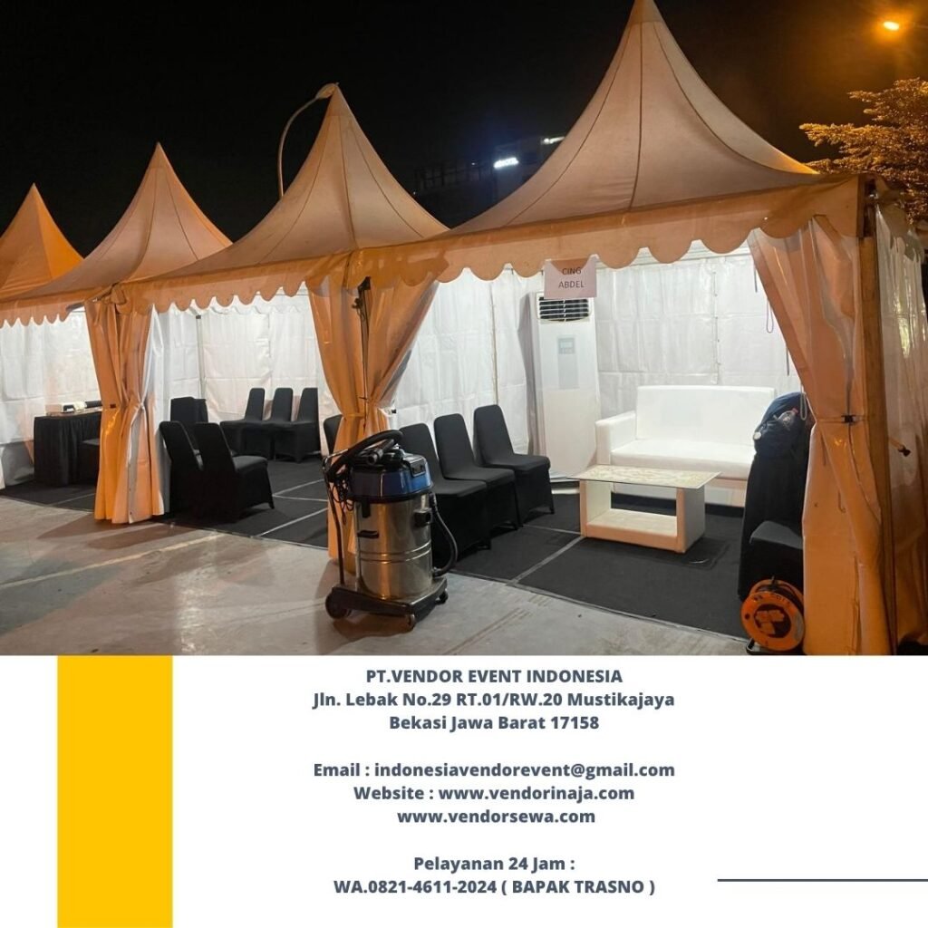 Pusat Sewa Tenda Besar Type Roder, Tenda Sarnafil, Tenda Bazar Putih Jakarta