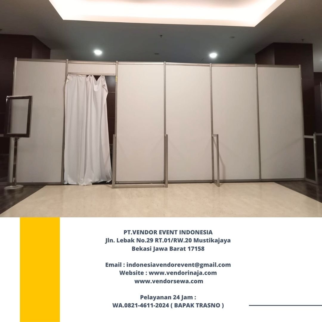 Rental Partisi Ruang Dan Sekat Ruang Putih Dan Hitam jakarta