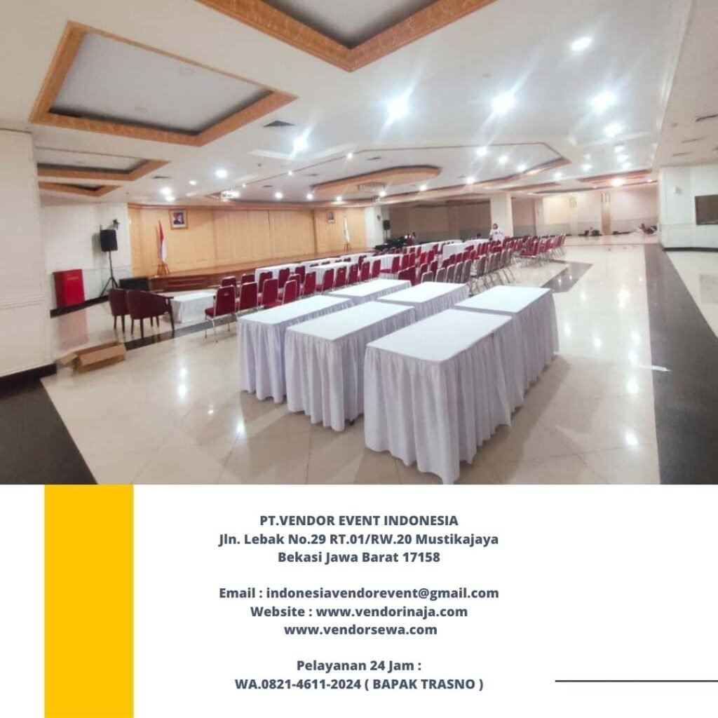 Sewa Meja Kotak Dan Lesehan Event Kemenpora jakarta