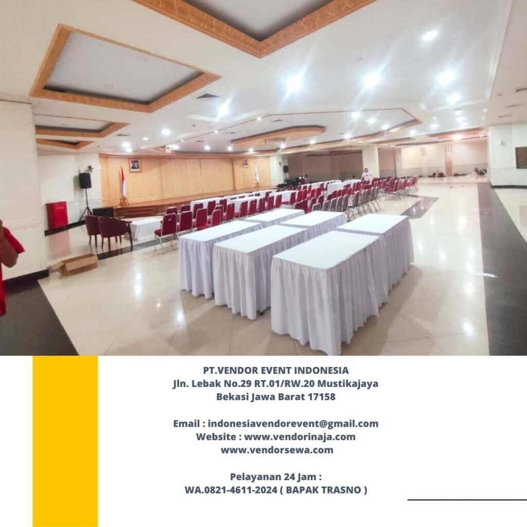Sewa Meja Kotak Dan Lesehan Event Kemenpora jakarta