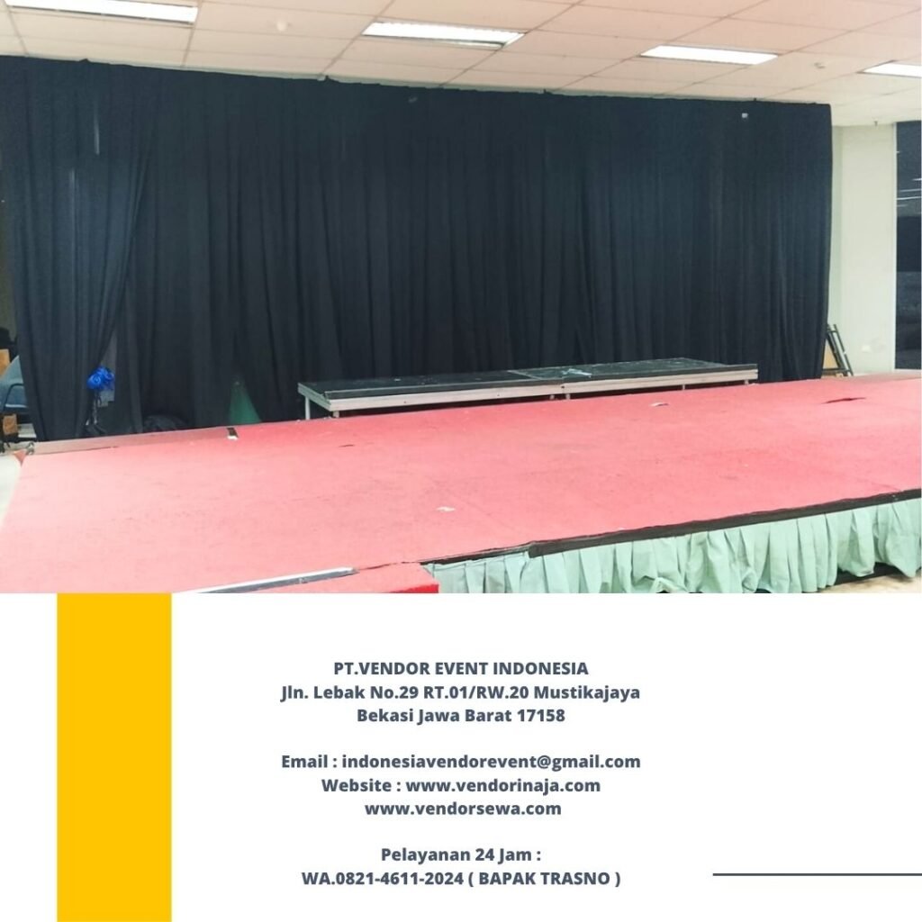 Jasa Sewa Kursi Cover Dan Tirai Hitam Jakarta
