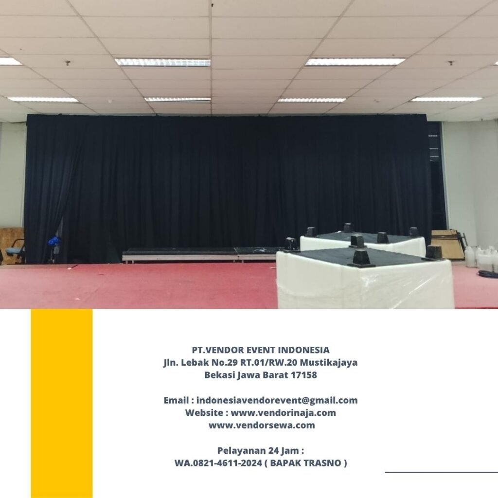 Jasa Sewa Kursi Cover Dan Tirai Hitam Jakarta