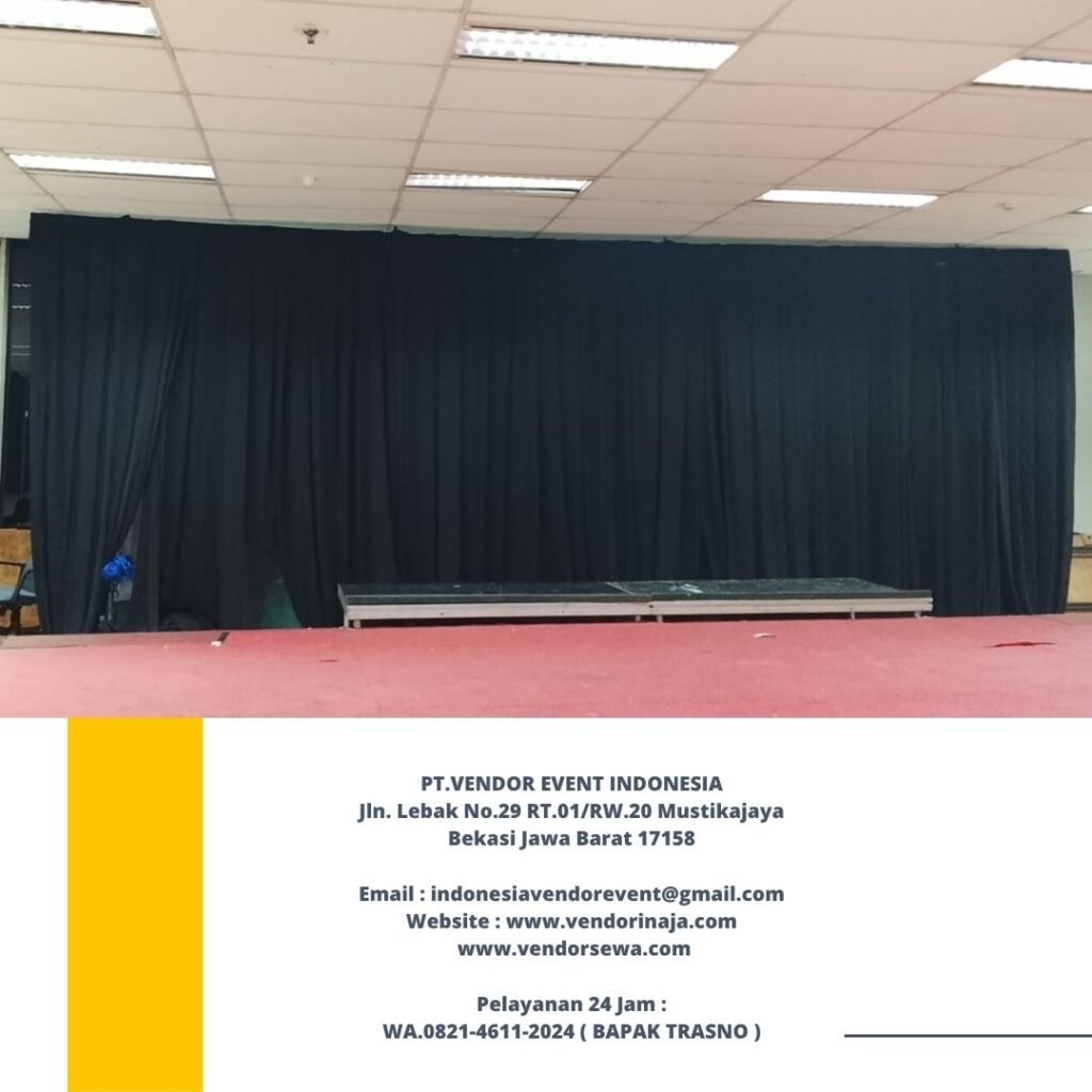 Jasa Sewa Kursi Cover Dan Tirai Hitam Jakarta