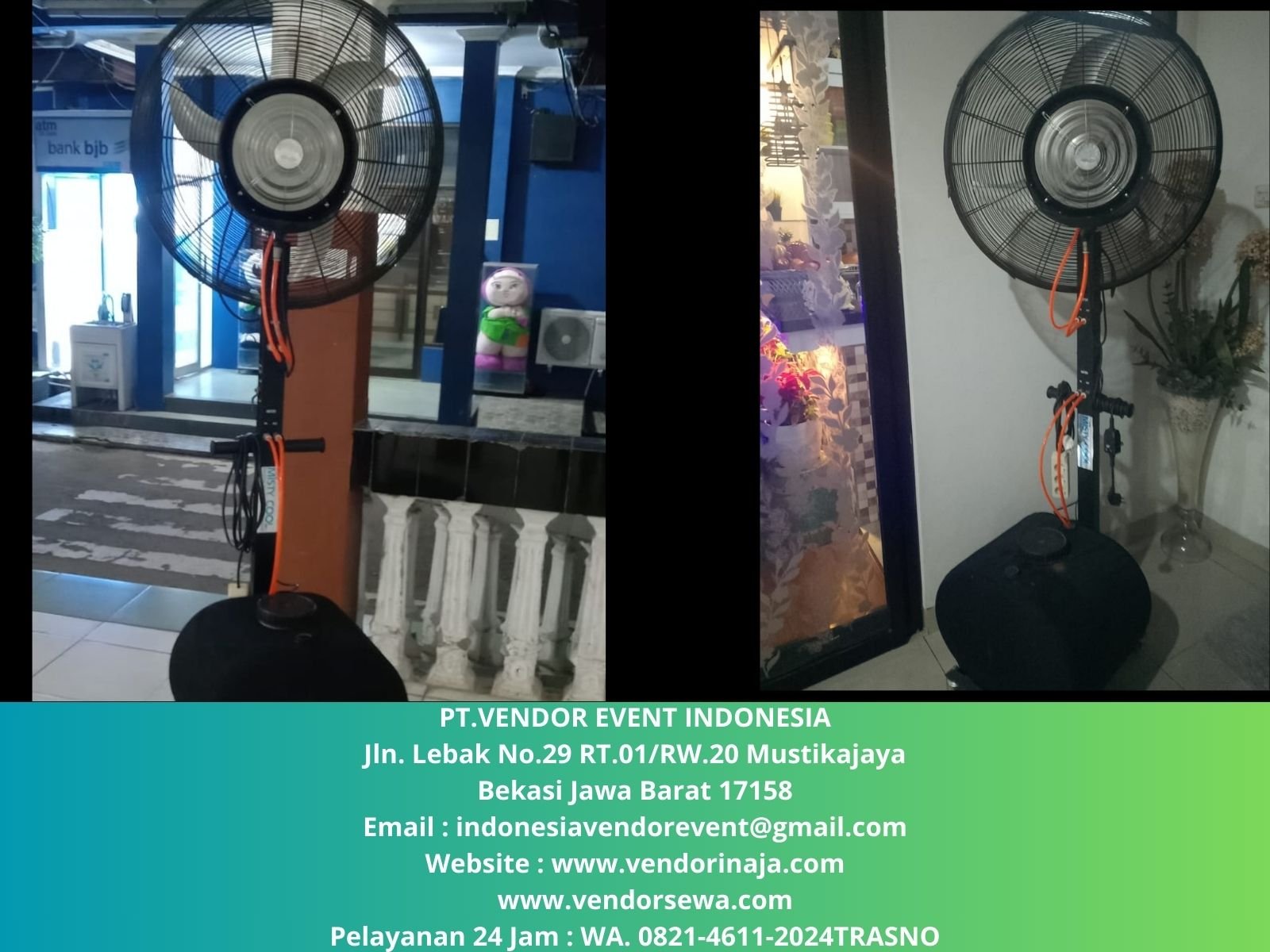 Pusat Sewa Misty Fan Kipas Blower Uap Air Jakarta