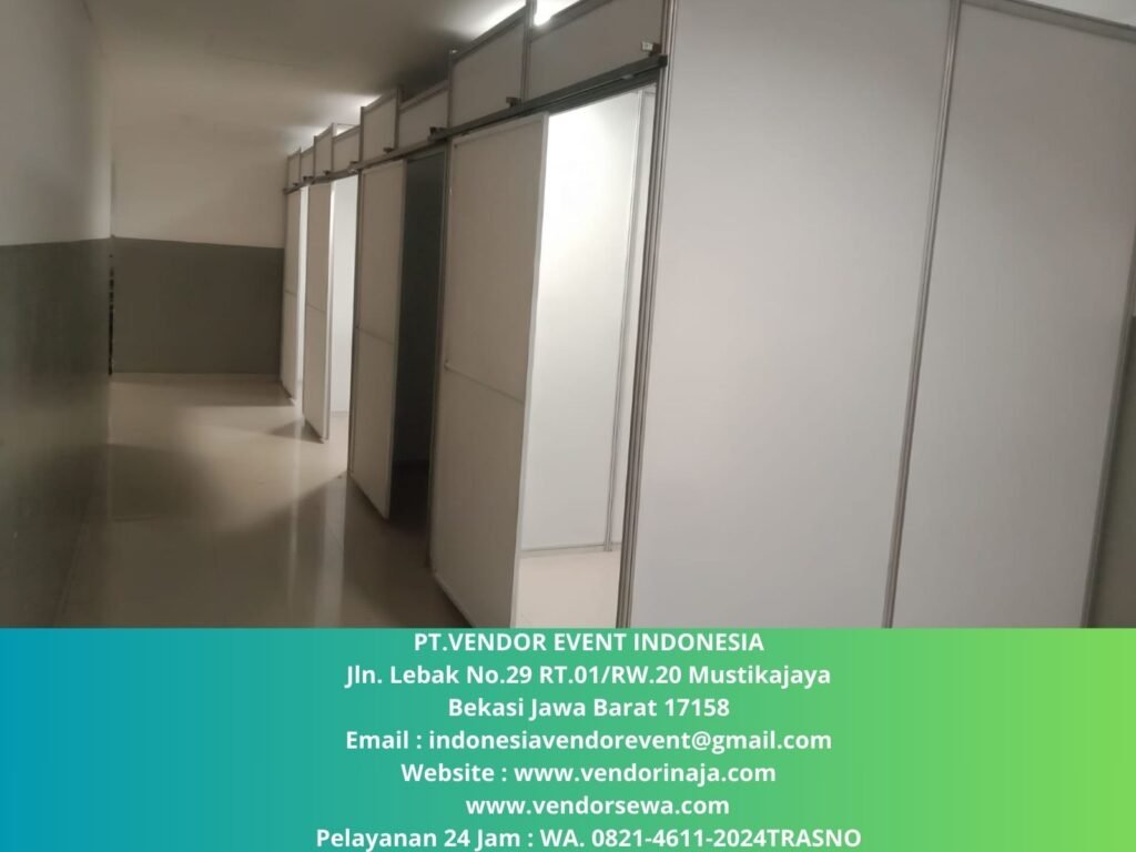 Rental Partisi Putih Ruangan Pintu Sliding Jakarta